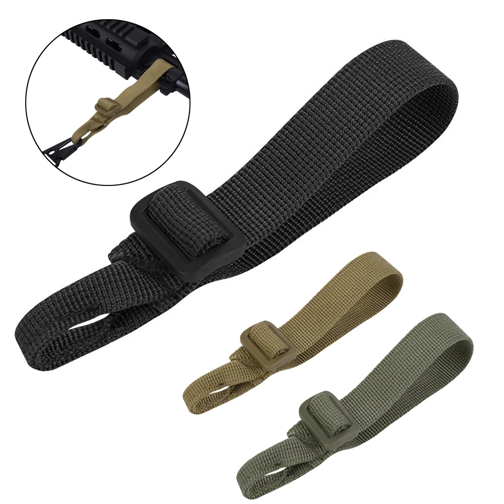 

1Pcs Buttstock Sling Mount Strap Loop Adapter Tactical Rifle Attachment Strap for Shotgun Adjustable Webbing Gun Sling Belt