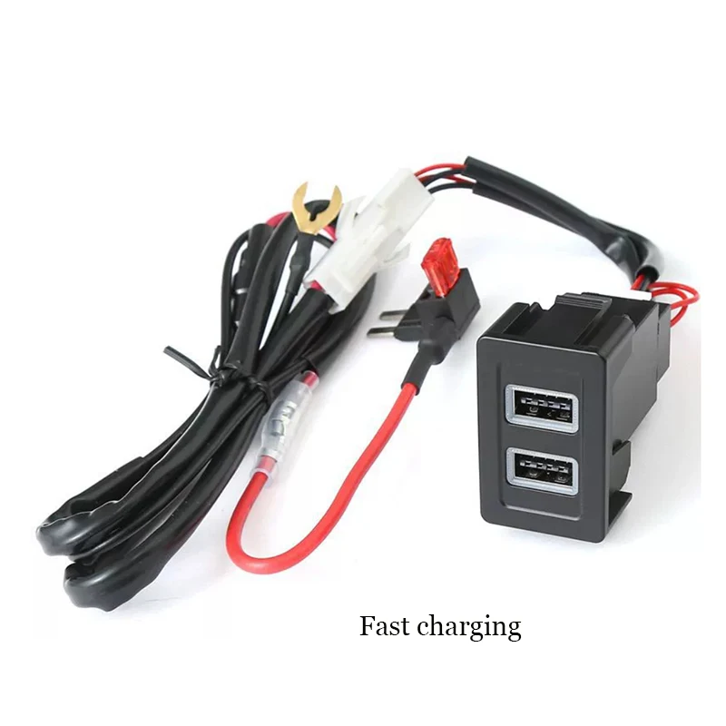 

1 шт., автомобильное зарядное устройство, розетка с двумя USB-портами PD Type C, адаптер питания для телефона Suzuki SX4 Swift Grand Vitara 06-12, аксессуары