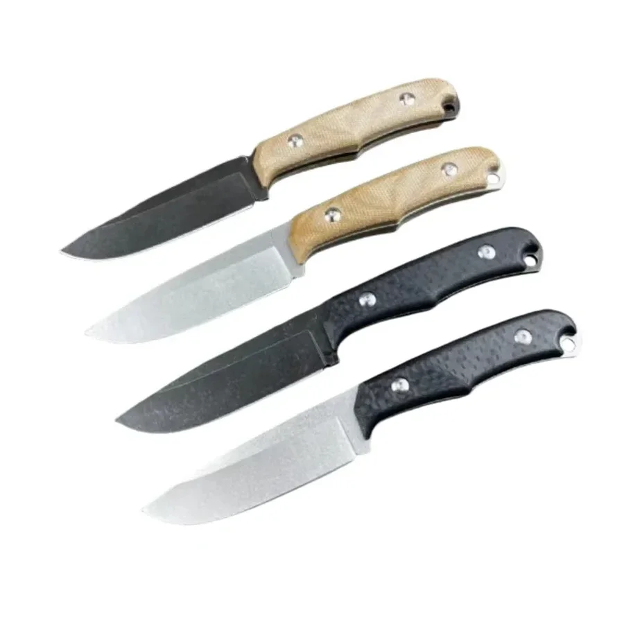 ChrisCR Backpacker Нож с прямым фиксированным лезвием 12C27N Лезвие Micarta Ручка Тактический