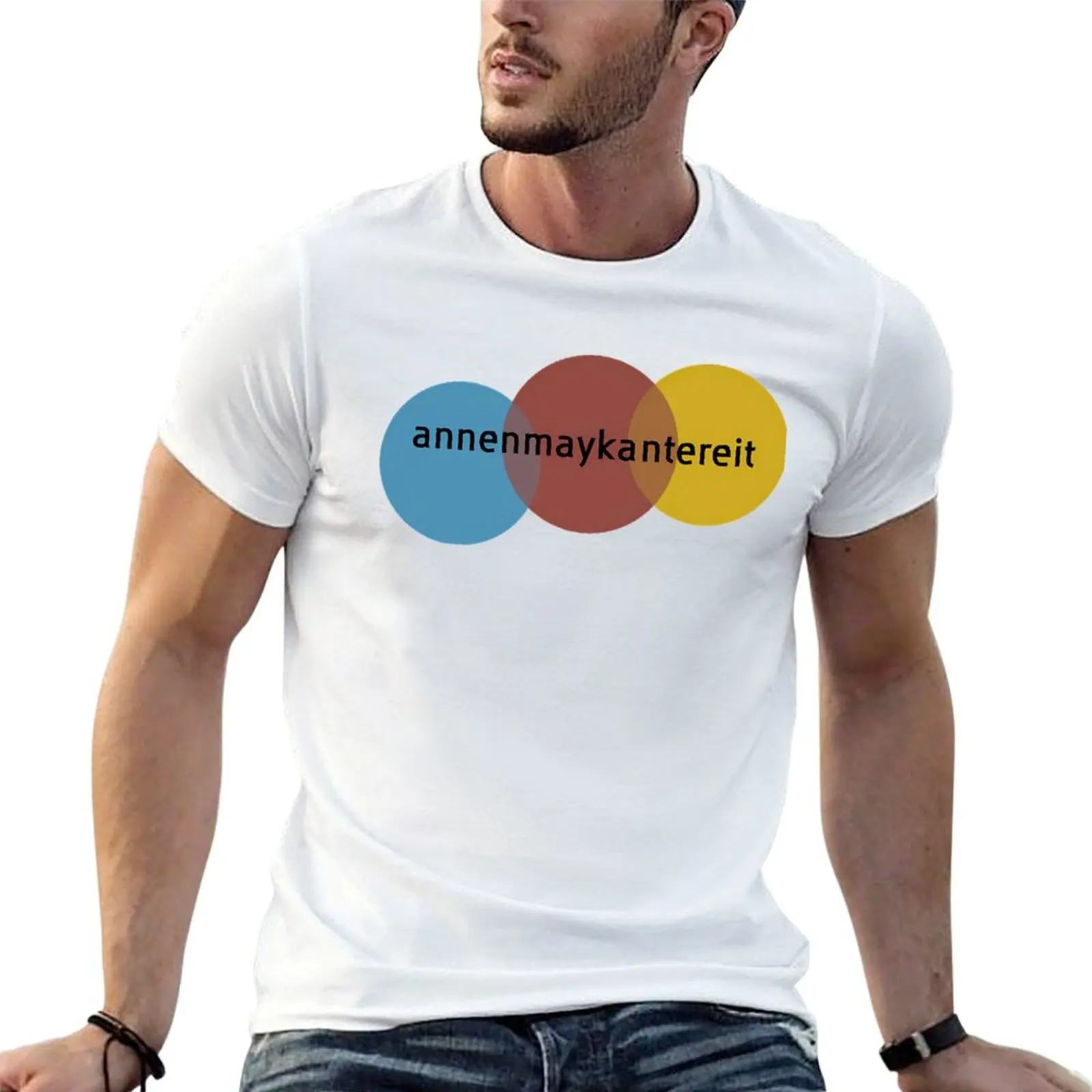Фото Футболка AnnenMayKantereit Merch, базовая футболка, футболки в стиле аниме, футболка оверсайз для мужчин, футболка из 100% хлопка №1