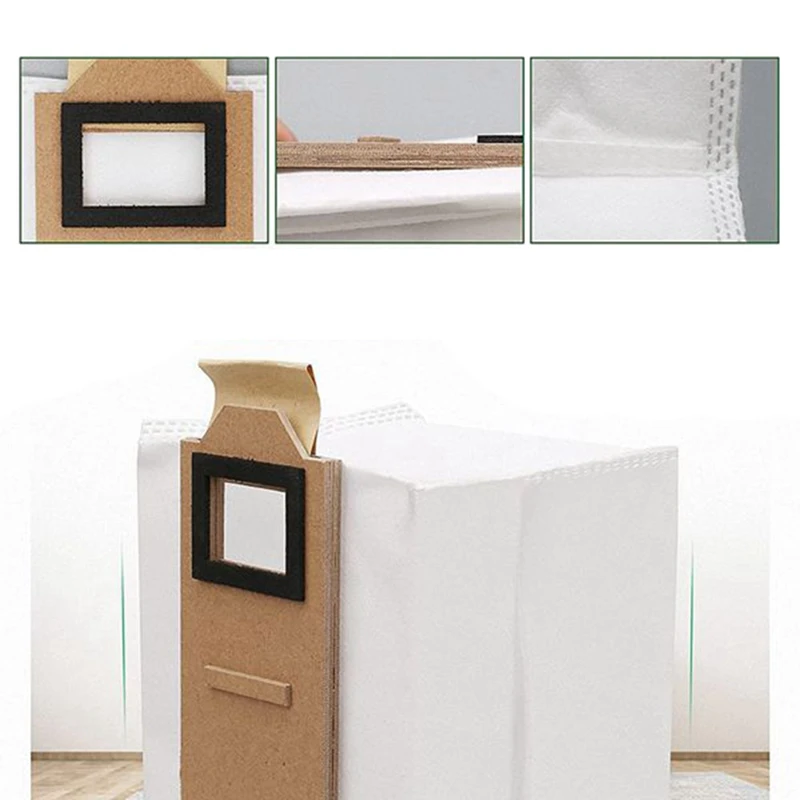 Promotion!20 Pack Vacuum Bags Replacement For Roborock S7 T7S Plus Dust Bag Cleaner Accessories Spare Parts | Бытовая техника