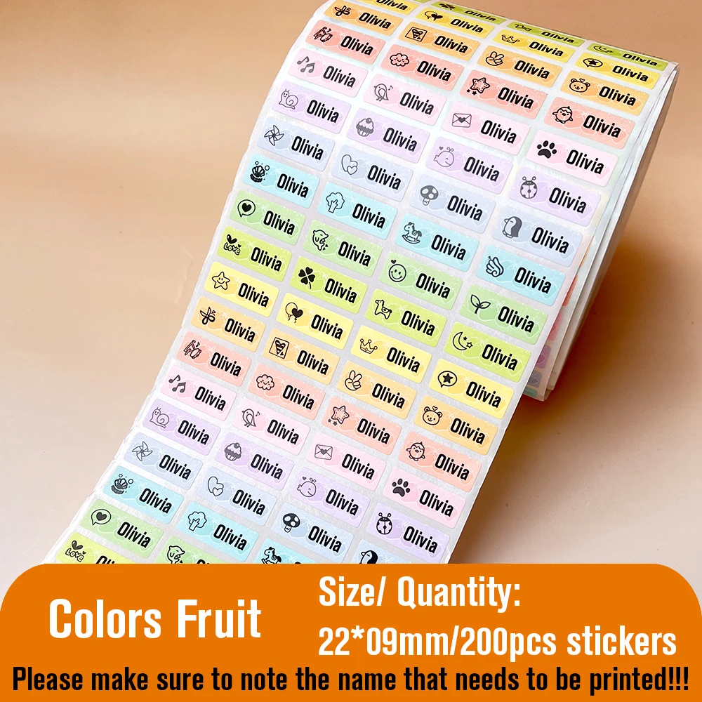 Водонепроницаемая наклейка с именем Double Tian