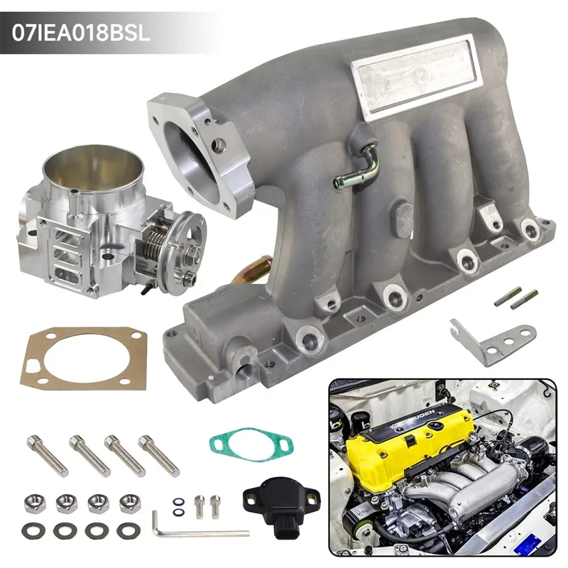 Впускной коллектор + 70 мм алюминиевый корпус дроссельной заслонки TPS для Honda Civic