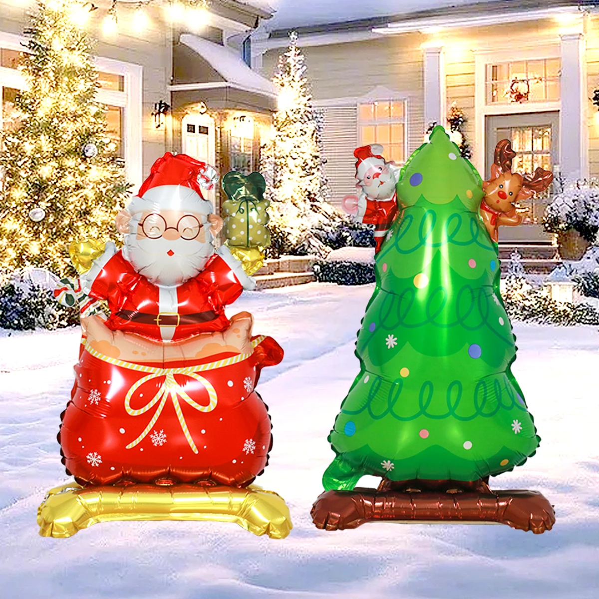 Рождественская Елка Воздушный Шар Из Алюминиевой Фольги Праздничный Реквизит