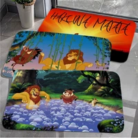 disney the lion king simba door mat rectangle anti slip home soft badmat front door indoor outdoor mat modern home decor