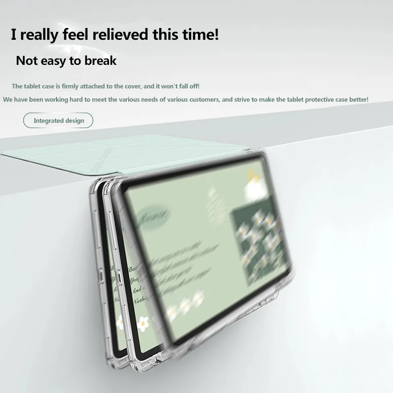 Прозрачный акриловый чехол для Xiaomi Redmi Pad SE 8 7 4G 11 7Pro 2 2024 6 5 Pro Y откидная крышка со