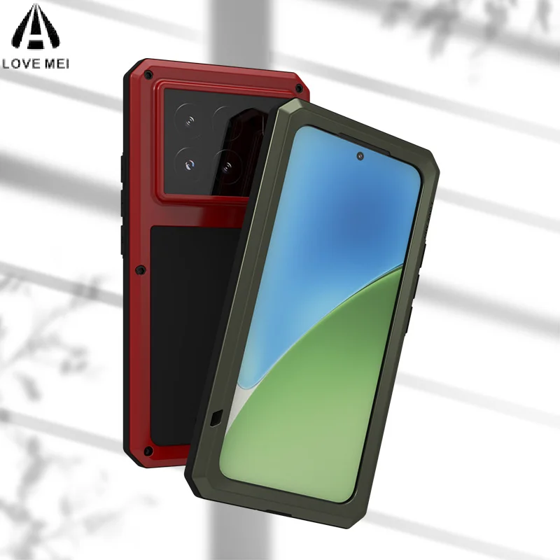LOVEMEI подходит для чехла телефона Xiaomi 15/15pro металлический защитный чехол с полным