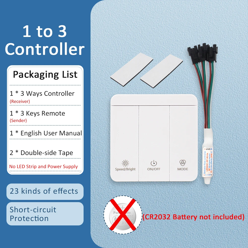 

Светодиодная лента MJJC WS2811 IC холодный белый/теплый белый/натуральный белый 24V 5M/10M/15M