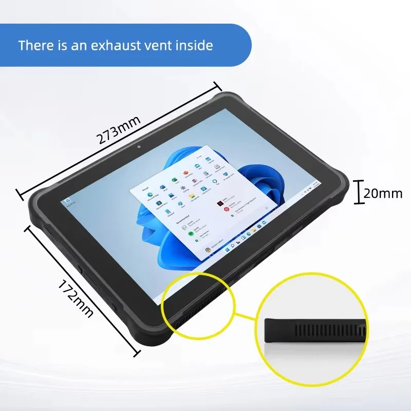 Фото Заводской 4G Lte 32G Ram 1TB SSD 10,1-дюймовый прочный планшетный ПК Win11, промышленная клеммная колодка, прочный промышленный планшет для использования на открытом воздухе №3