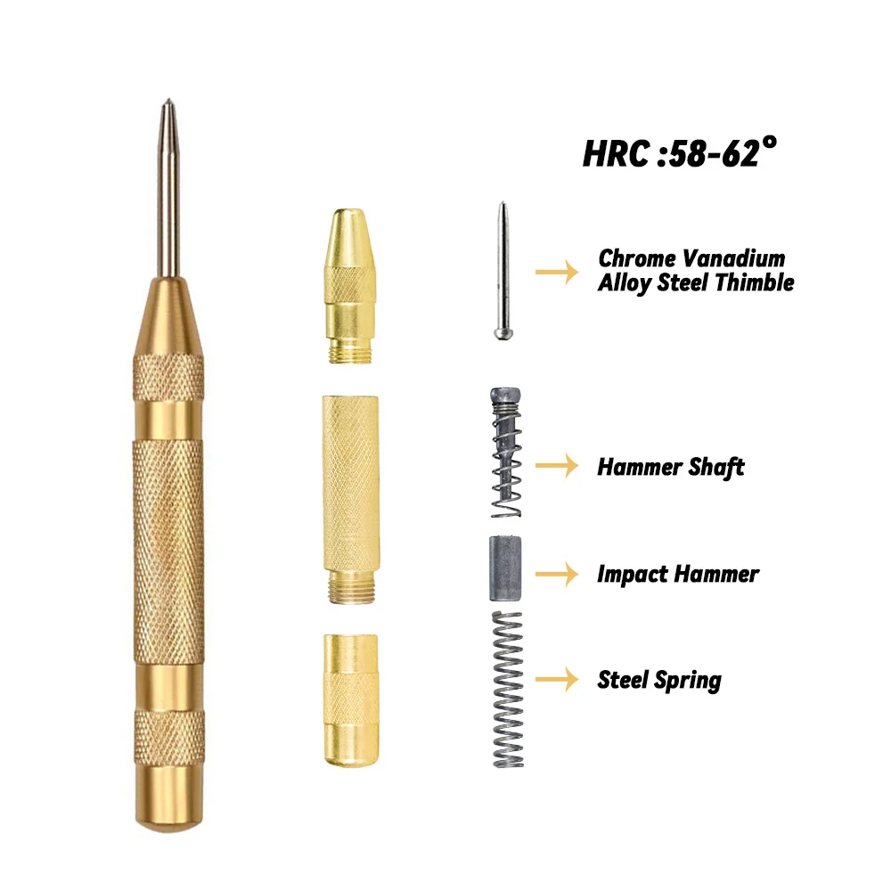 Автоматический перфоратор пружинный локатор регулируемый кернер Центральный