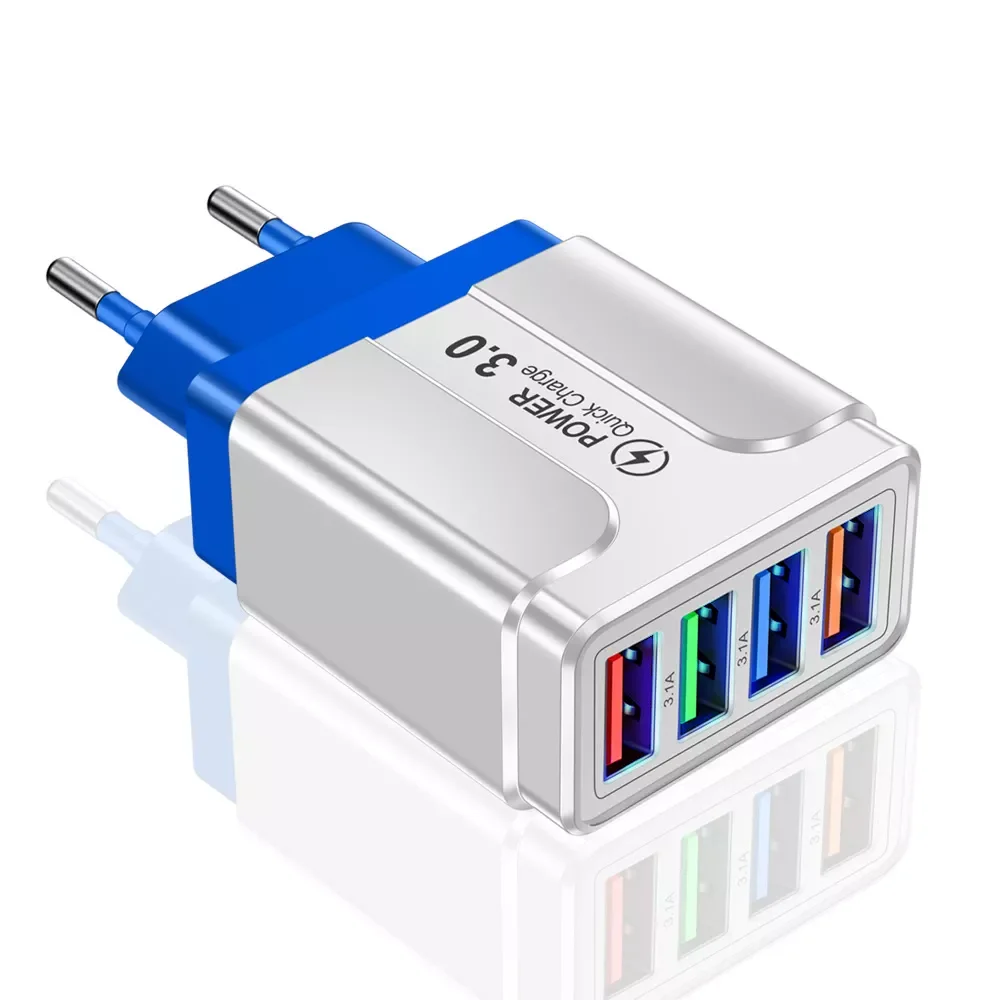 

lovebay Phone Charger for iphone 12 13 iphone 11 Wall Charger fast charging USB 4 Ports Universal Quick Charge Iphone Adapter