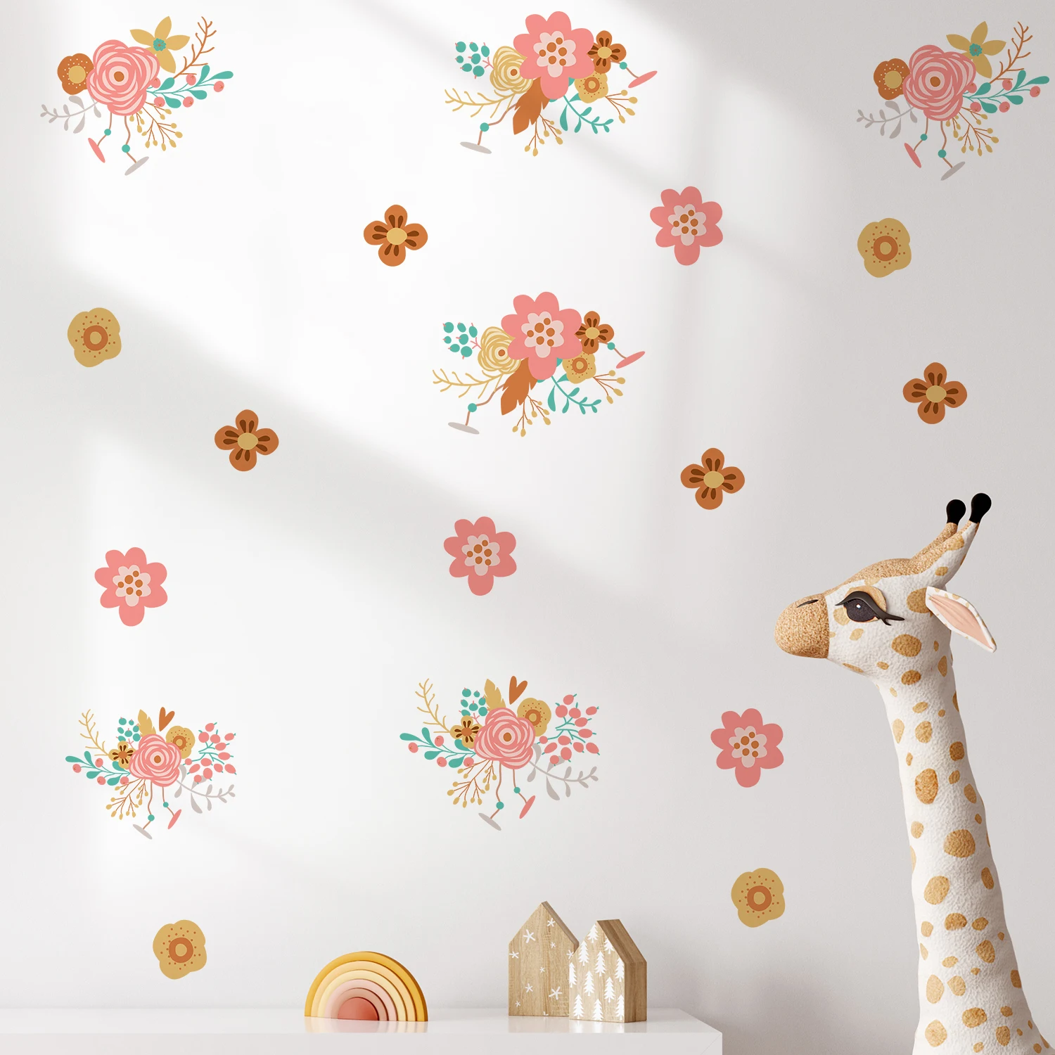 

Funlife® Flower Wall Stickers for Kids Rooms Living Room Wall Decor Kitchen Decoration Decals Art Decal Mural Background