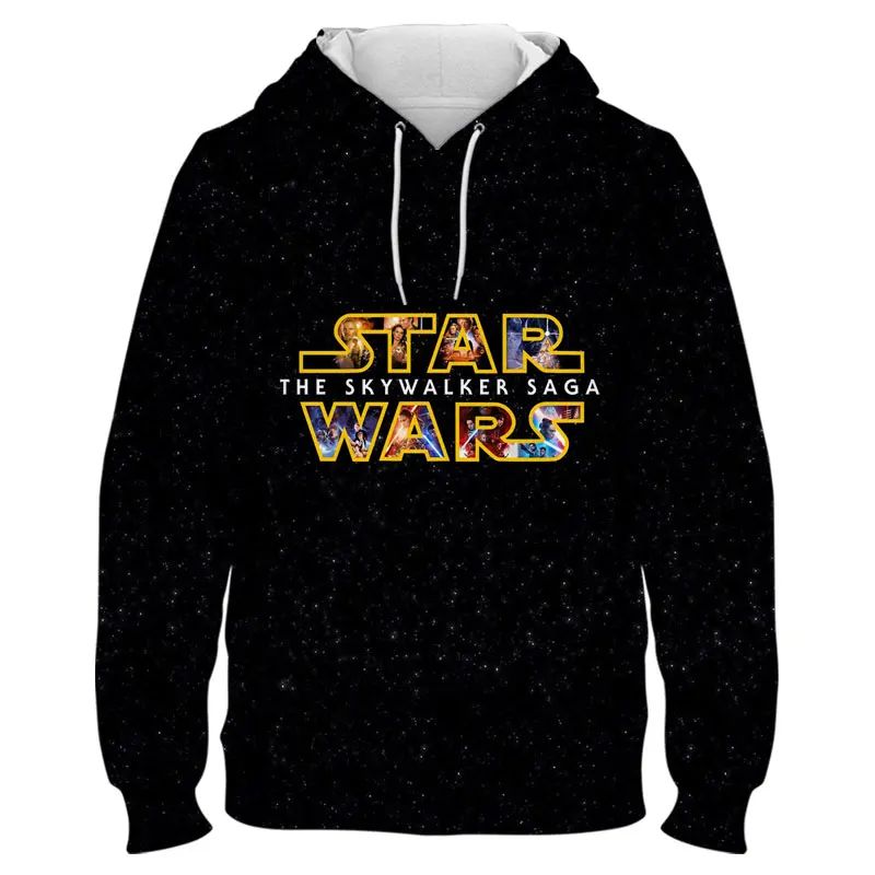 

Star Wars LOGO Men's Hoodie Sweatshirt Spring Autumn Cool Women Tracksuit Disney 3D Print Casual Children Pullovers
