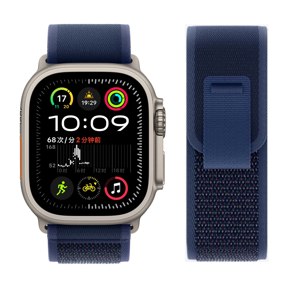 Фото Ремешки для Apple Watch ultra2 ремешок 49 мм 46 мм 42 мм 44 мм 40 мм 45 мм 41 мм Браслет-петля correa iwatch series se 3 7 8 9 10 11 №4