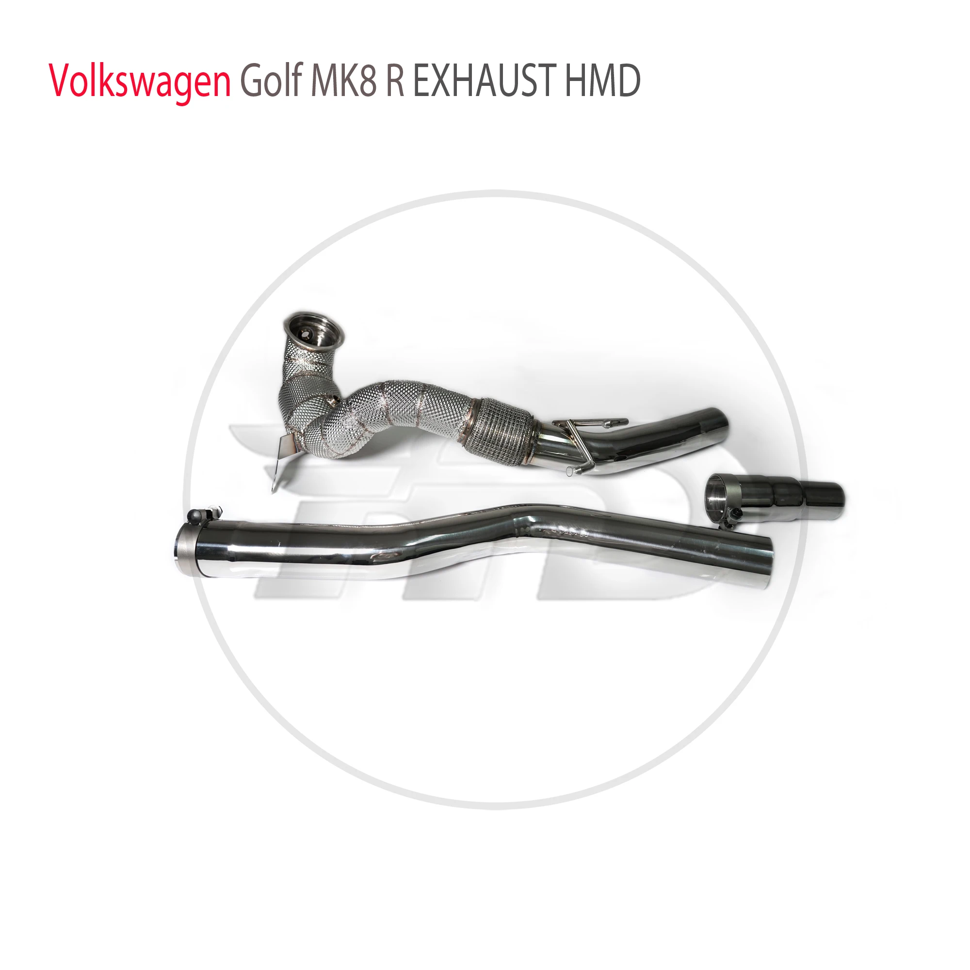 

Выхлопная система HMD, высокопроизводительная труба потока для Volkswagen Golf MK8 R, каталитический конвертер