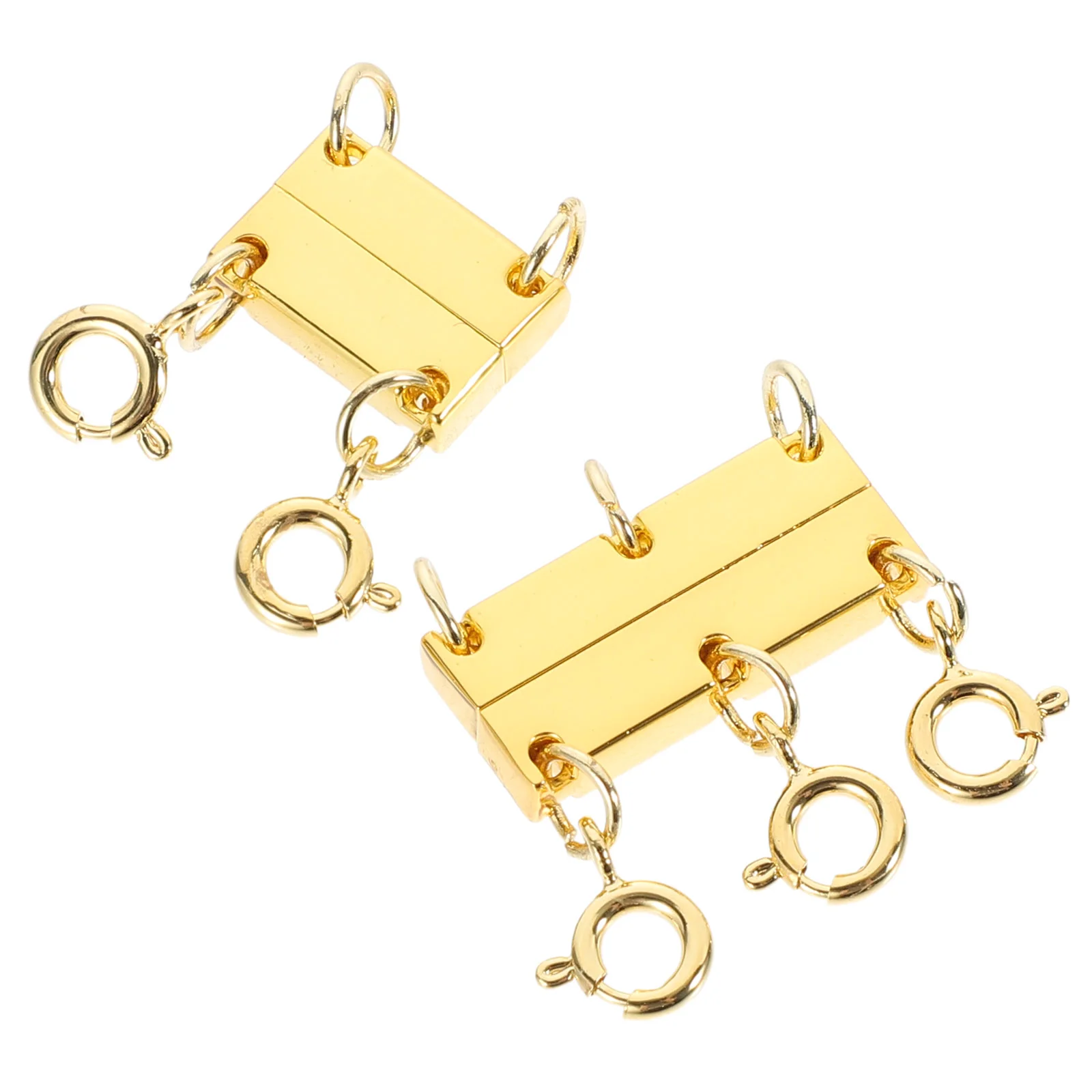 

2Pcs Necklace Magnetic Layering Clasp Jewelry Clasp Separator Layered Necklace Clasp DIY Jewelry Clasp