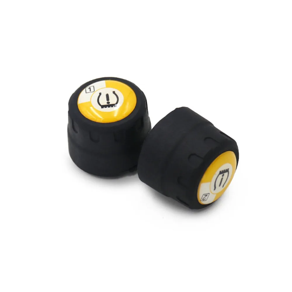 2Pcs/Set TPMS Motorcycle Tire Pressure Sensors Bluetooth Waterproof Android iOS Smart Alarm Tyre Monitoring Tools Accessories