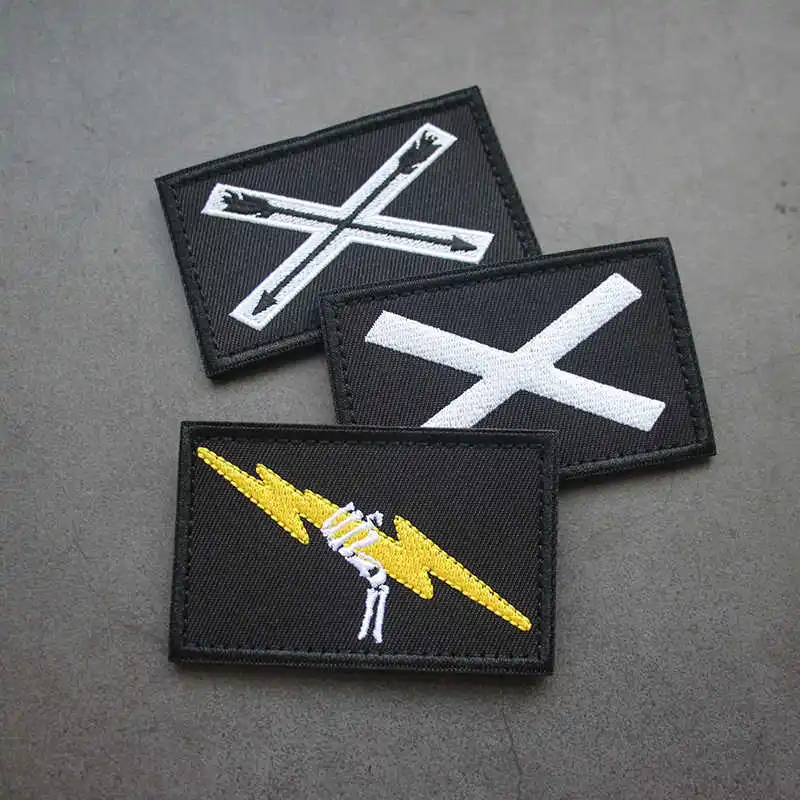 Противотуманные черные нашивки TFD с вышивкой для искусственного жилета