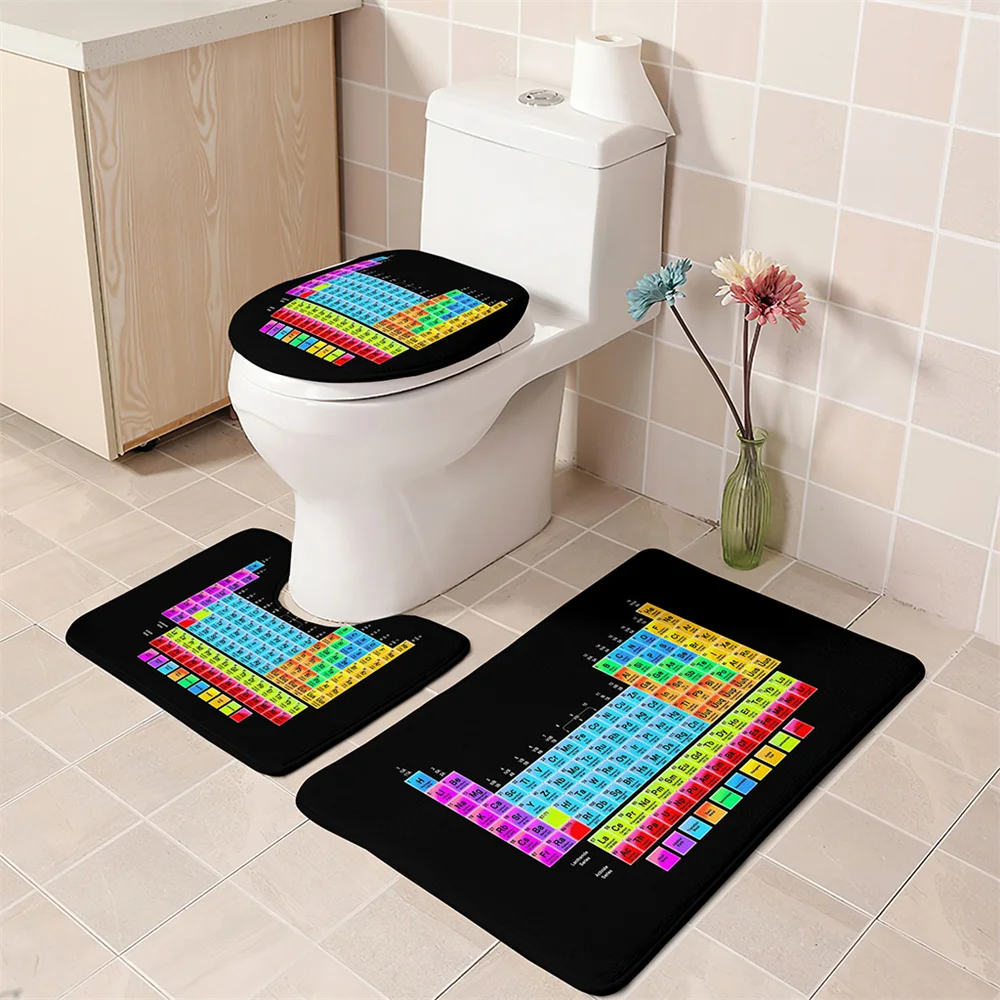 Супер водопоглощающий набор для ванной из 3 предметов коврики унитаза