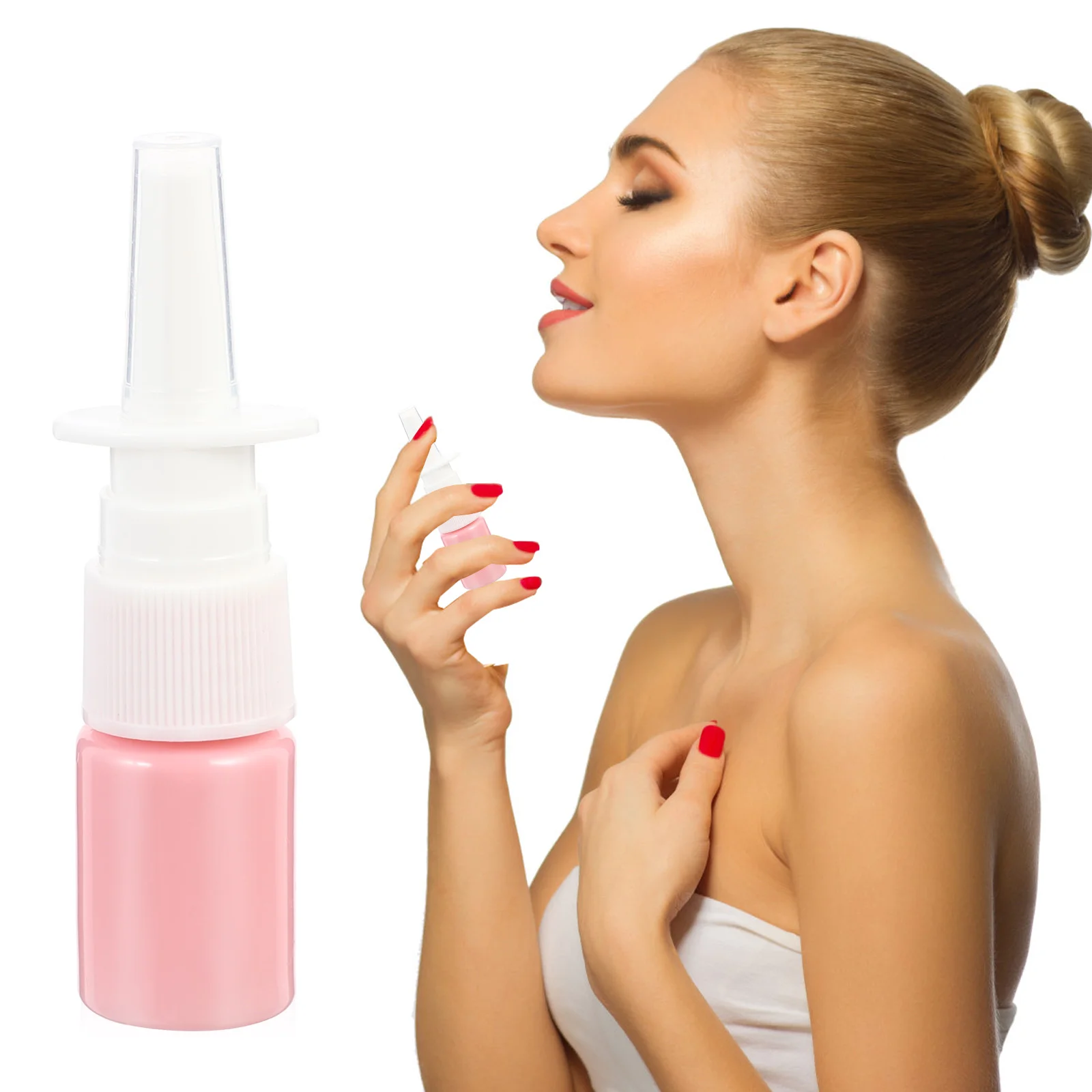 

1 Set 50Pcs 5ml PET Spray Bottles Nasal Spray Empty Bottles Travel Bottles
