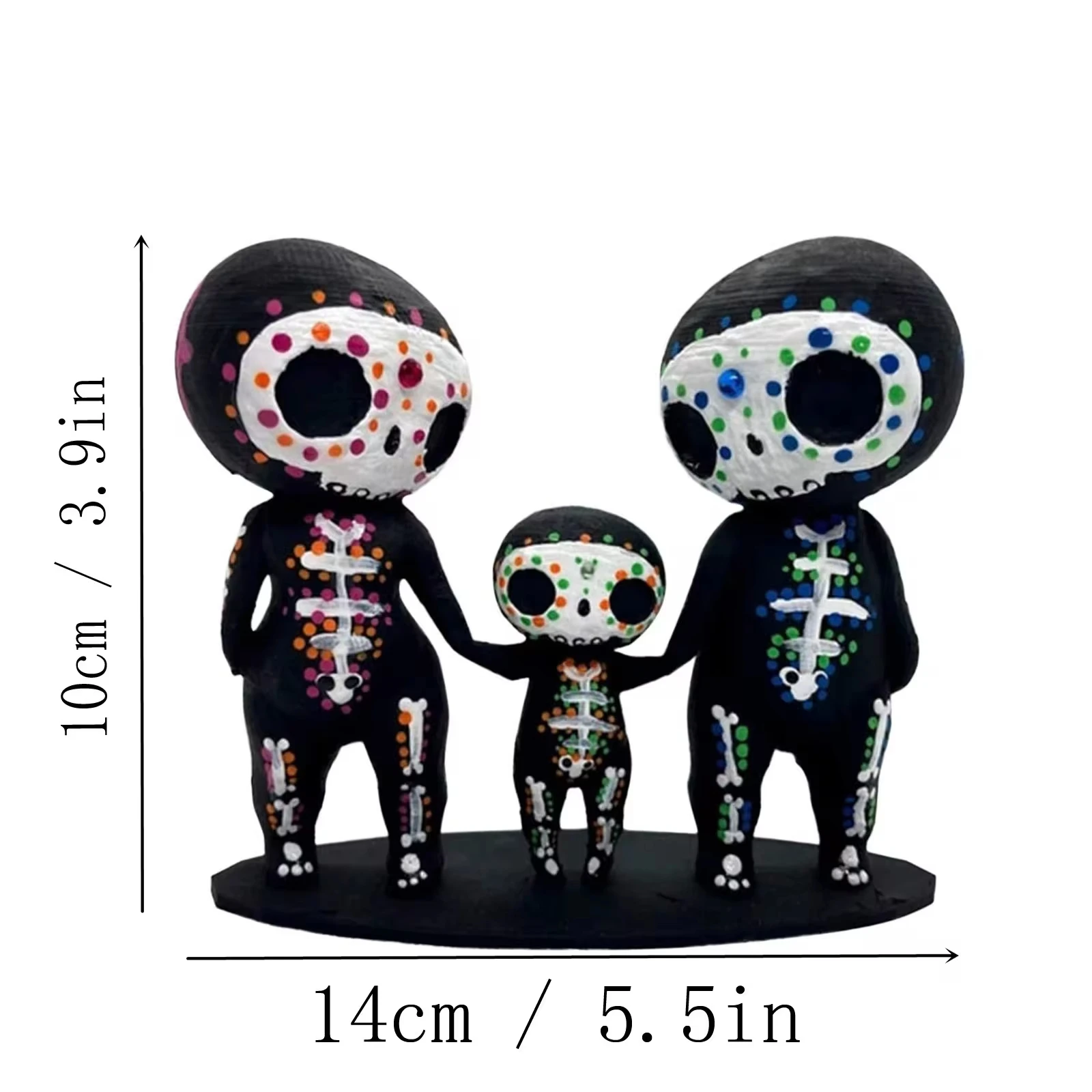 Полимерные фигурки с дизайном черепа идеально подходят для Хэллоуина и юбилея.