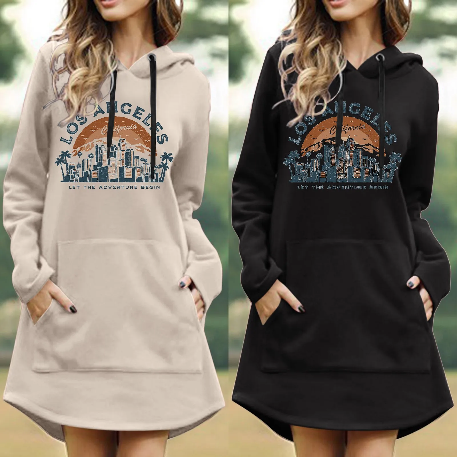 

Womens Casual Solid Color Printing Pullover Hooded Pocket Long Women S Sweatshirts Womens Plain Hoodie Front Pocket Hoodie