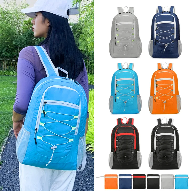 Men Women Traveling Bag Outdoor Tourism Folding Bag Fashion Leisure Large Capacity Backpack