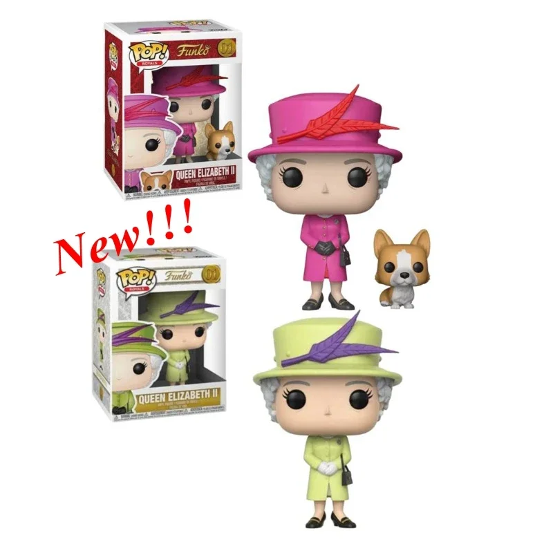 Новинка виниловые экшн-фигурки Funko POP Queen Isabel II #01 Red Green коллекция модель детских