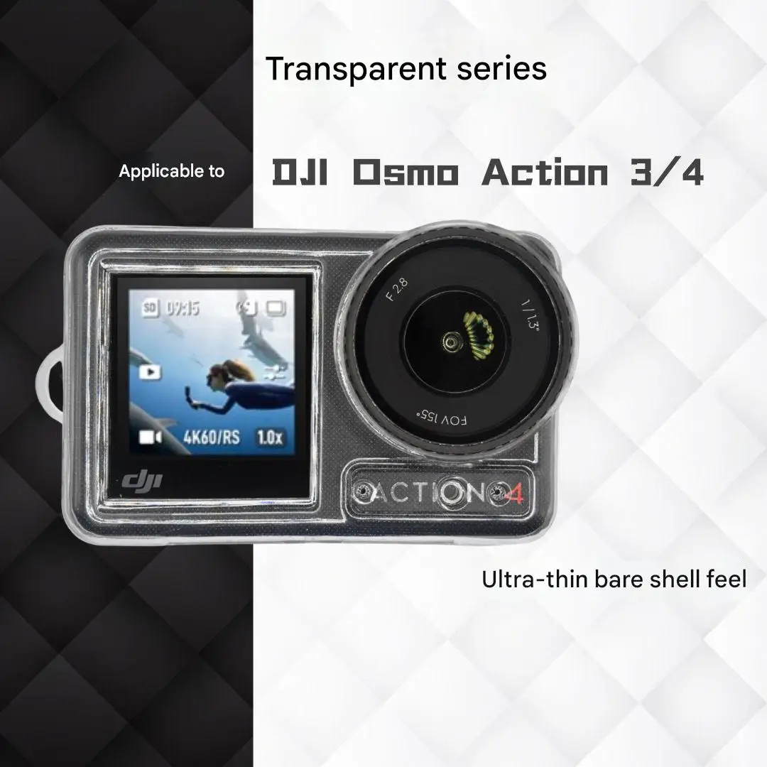 Прозрачный чехол для DJI Osmo Action 3 4