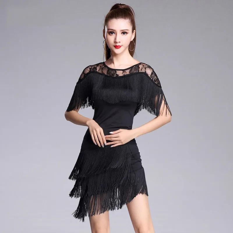 

Женский костюм для латиноамериканских танцев, танцевальная одежда для выступлений, Женская юбка, танцевальная одежда