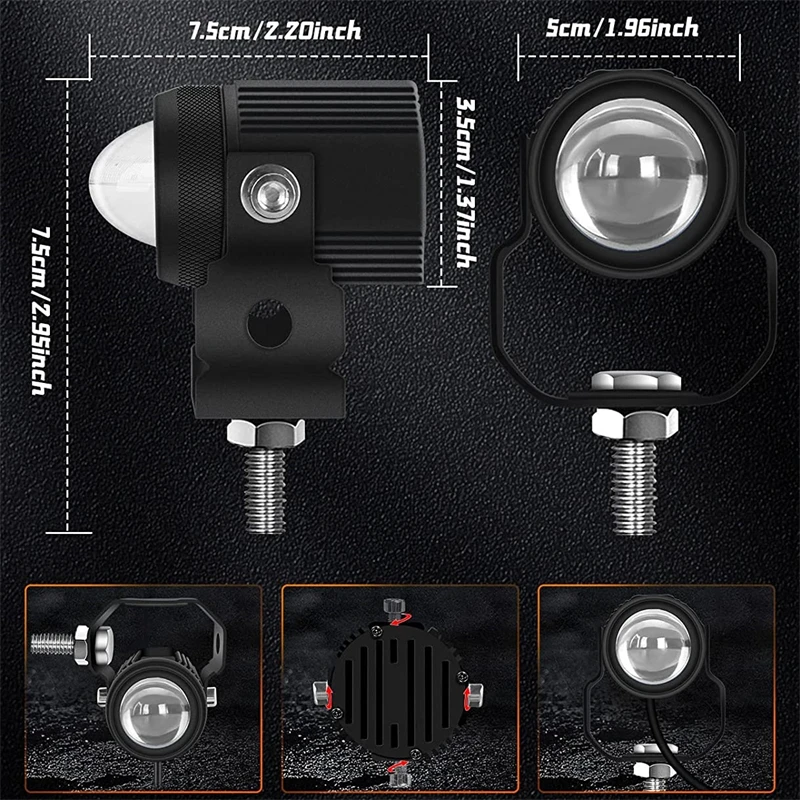 2 шт. встроенный СВЕТОДИОДНЫЙ фонарь 8-80 в для внедорожников кроссоверов