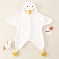 umorden baby girls boys wearable swaddling blankets infant sleep sack bag white goose costume romper outwear starfish