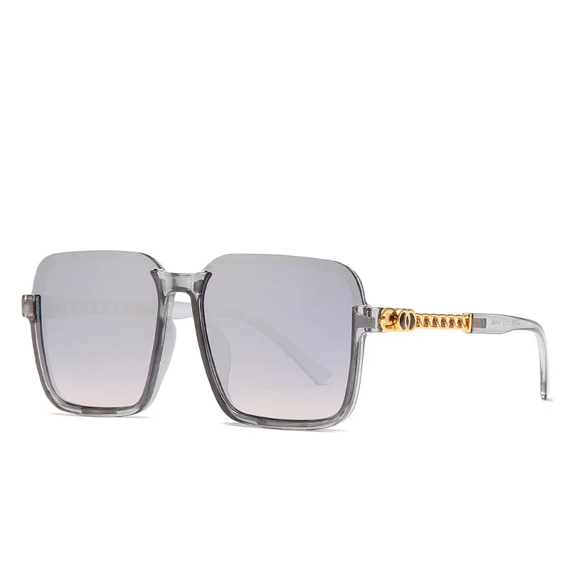 

2022 New Black Square Sunglasses Women's Big Frame Fashion Retro Mirror Men's Sunglasses Red Women's Brand Retro Ladies