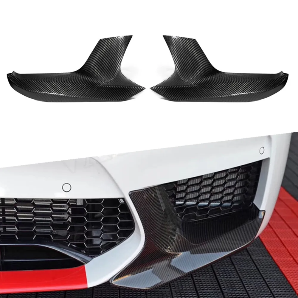 

F90 M5 Dry Carbon Fiber Front Bumper Lip Side Splitters Flaps Spoiler Guard Car Styling For 5 Series F90 M5 2020+