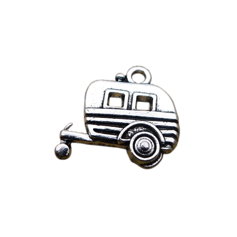 

120 шт. подвески из цинкового сплава для дома фургона рикши, подвески, античное Серебряное украшение 17 мм * 20 мм