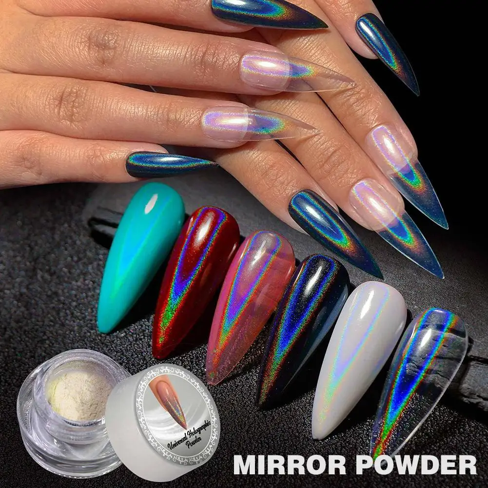 

Japanese Laser Silver Glitter Powder Manicure New Universal Electric Glitter Powder Colorful Magic Mirror Shimmer Glitter Powder