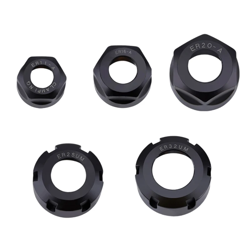 

Replacement Part for ER11 ER16 ER20 ER25 ER32 A UM Type Engraving Nut Clamping ER Collets Collet Nuts Carbon Steel