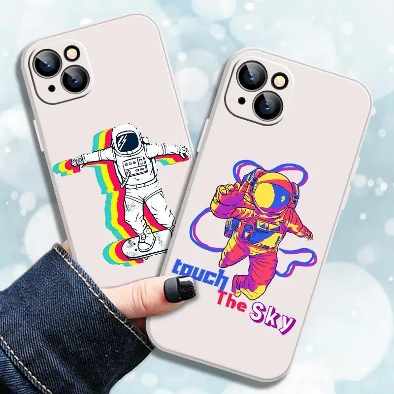 

Space Astronaut Phone Case For iPhone 13 Pro 11 12 13 Max Pro Mini 8 Plus 6 6s SE 2020 Xr X Xs 7 7P Mzp5 2021 Holder Ultra