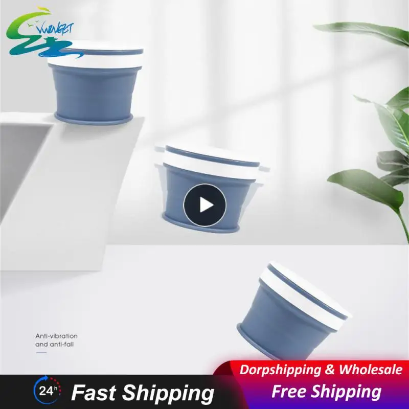 

Coffee Teacup Drinking Mug With Lid Silicone Water Bottle Travel Folding Cup Outdoor Retractable Portable Telescopic