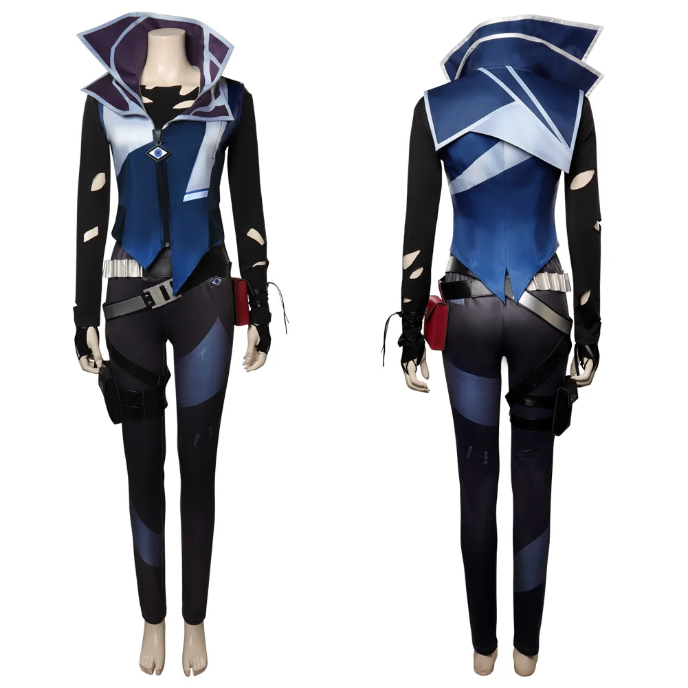 

Valorant Fade Cosplay Costume Outfits Halloween Carnival Suit