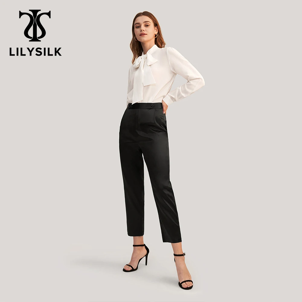 LILYSILK Silk Pant 100 Silk Comfort Fit Pipe Women New Free Shipping