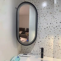 bathroom 180 shower mirror makeup haircut oval bathroom mirror wall mounted telescopic espelhos de banho flexible mirror eb5jz