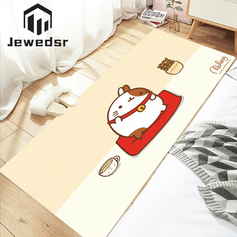 

Molang Rugs Living Room Floor Mat for Kitchen Carpet Bathroom Rug Funny Entrance Door Mats Bath Home the Doormat Hallway Bedroom