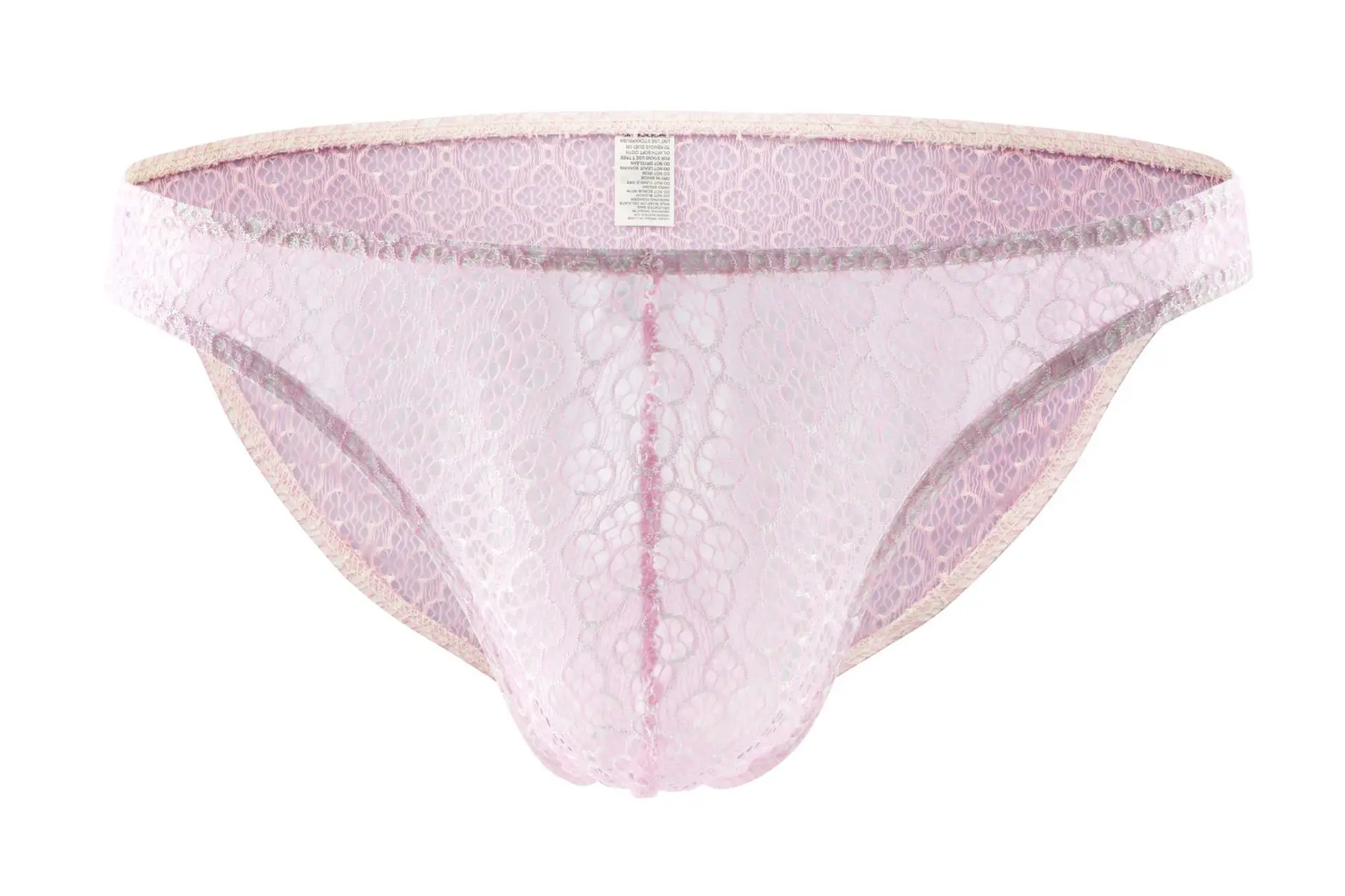 Men's Underwear Men's Bikini Sheer Lace Briefs 4PCS