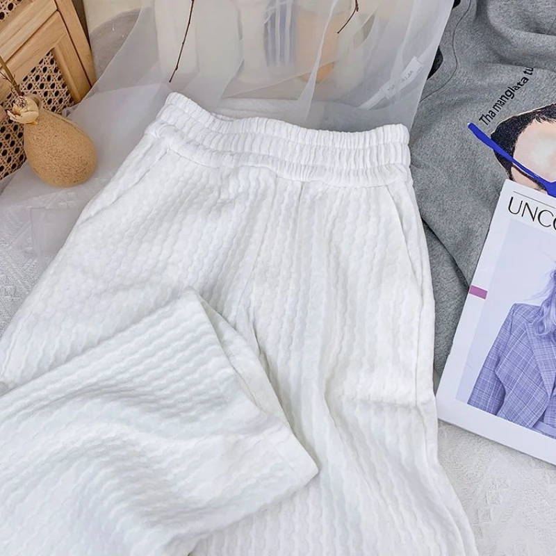 Осенне-зимние женские брюки синель тонкие вельветовые свободные повседневные