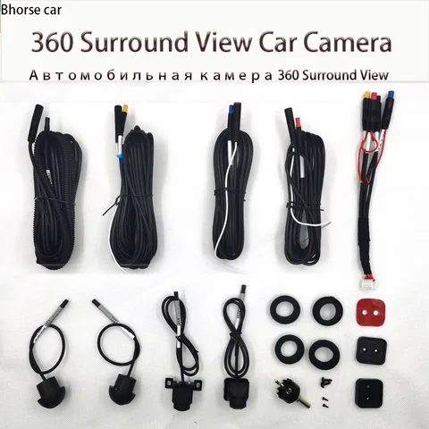 Универсальная автомобильная камера Youneefa с углом обзора 360 градусов, 720/1080P, H.264, GPS, до 64 Гб - изображение