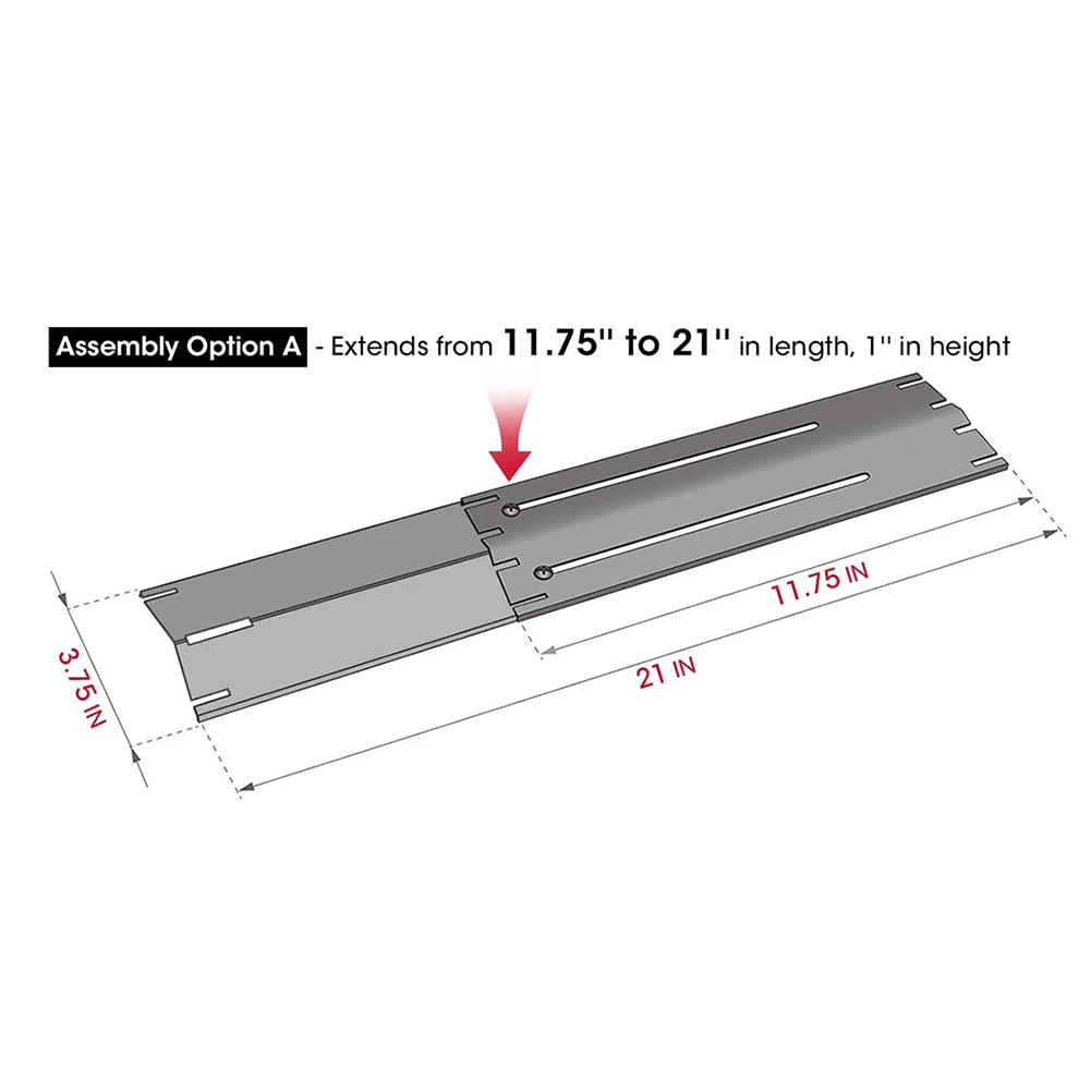 

Grill Burner Tubes Premium Stainless Steel Grill Tubes for Even Heat Distribution Extend from 1175 to 21 L Grill