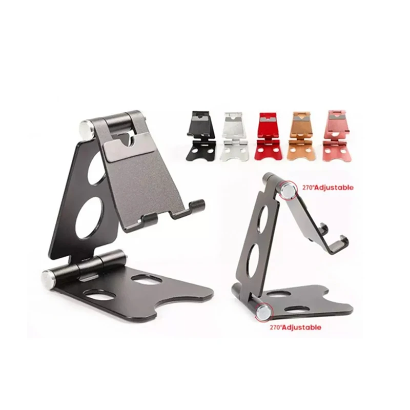 Original  Mobile Phone Holder Stand For iPhone iPad Xiaomi Huawei Alloy Desktop Tablet Holder Table Cellphone Folding Bracket