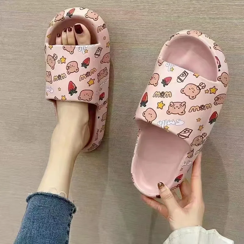 

Sandals and slippers female summer outdoor wear cartoon cute girl princess points home slippers non-slip wear-resistant bathroom