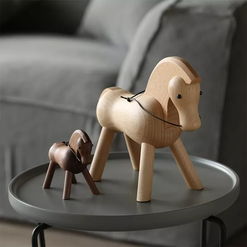 

decoration accessories walnut wood horse decoracao para casa decor decoracion hogar moderno maison vintage decor figurine